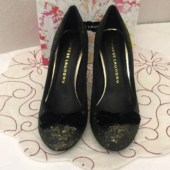 Chinese Laundry Shoes - Chinese Laundry Fall For Glitter Gold Shoes